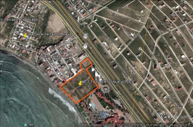 Excelente terreno residencial, turistico o comercial junto al mar