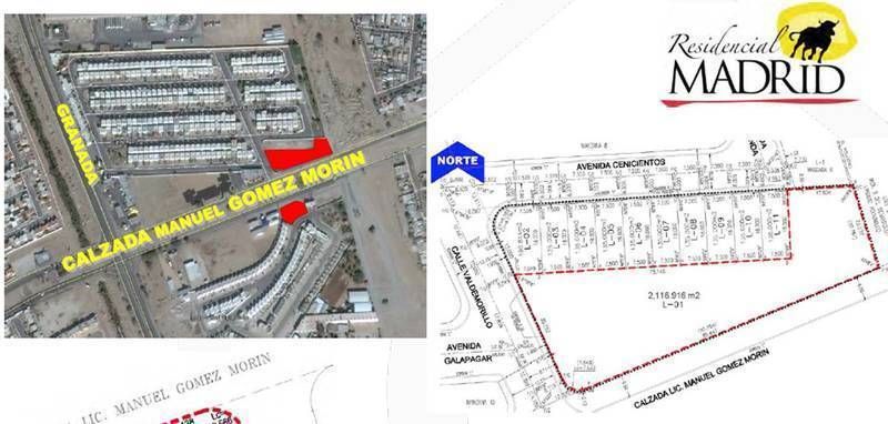 Adquiere terreno comercial de 2,116.92 m2 sobre Calz.Gómez Morín