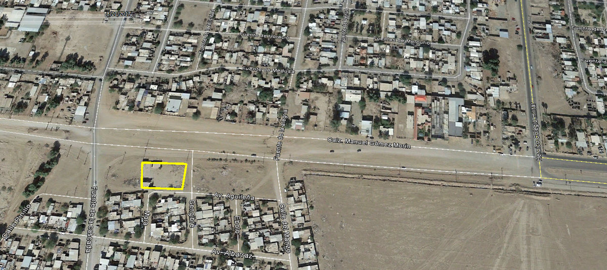 En venta terreno comercial de 1425 m².