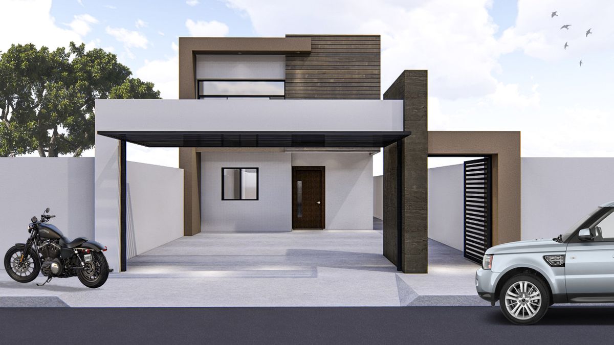 Casa nueva con arquitectura contemporánea Primero de Diciembre