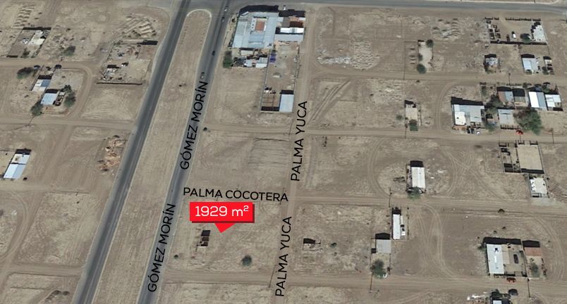 Se vende terreno de 1929 m en Palmar de Orizaba