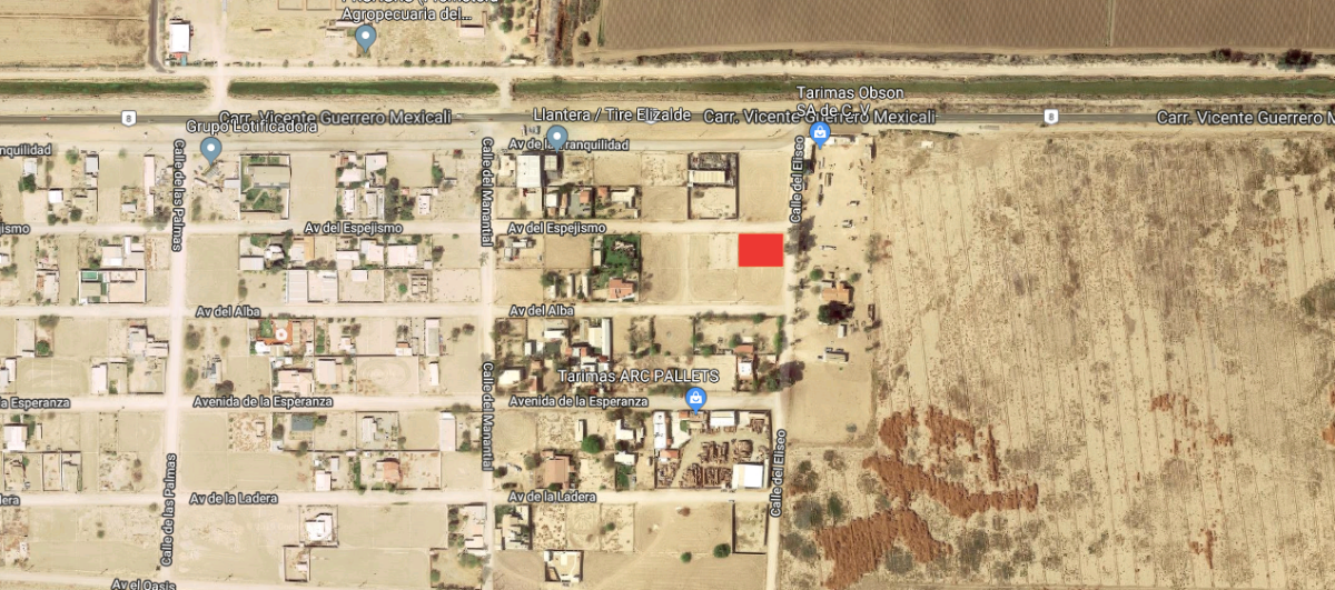 Terreno Habitacional de 1025.94 m² en Venta en El Oasis