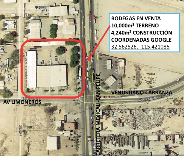 Conjunto de 5 bodegas en Col. Granjas Santa Cecilia