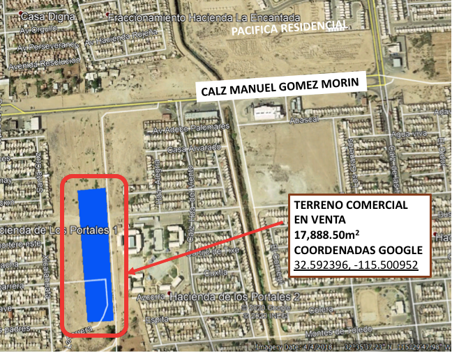 Terreno Comercial de 17,888m en Col. Ahumada