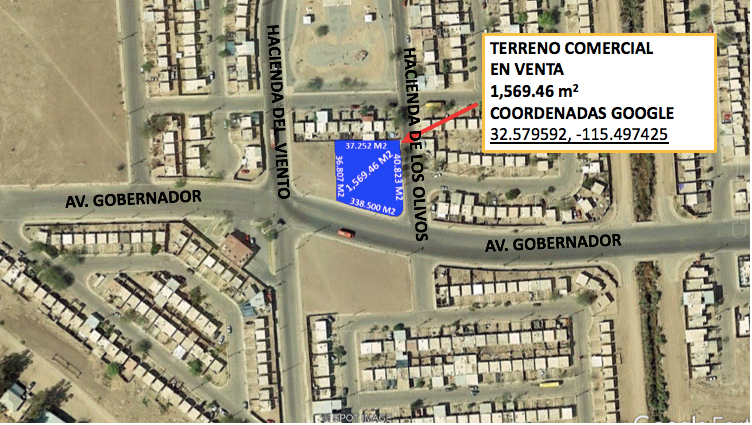 Terreno Comercial de 1,569 m² en Hacienda de los Portales