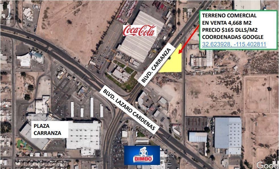 Terreno en Blvd. Venustiano Carranza