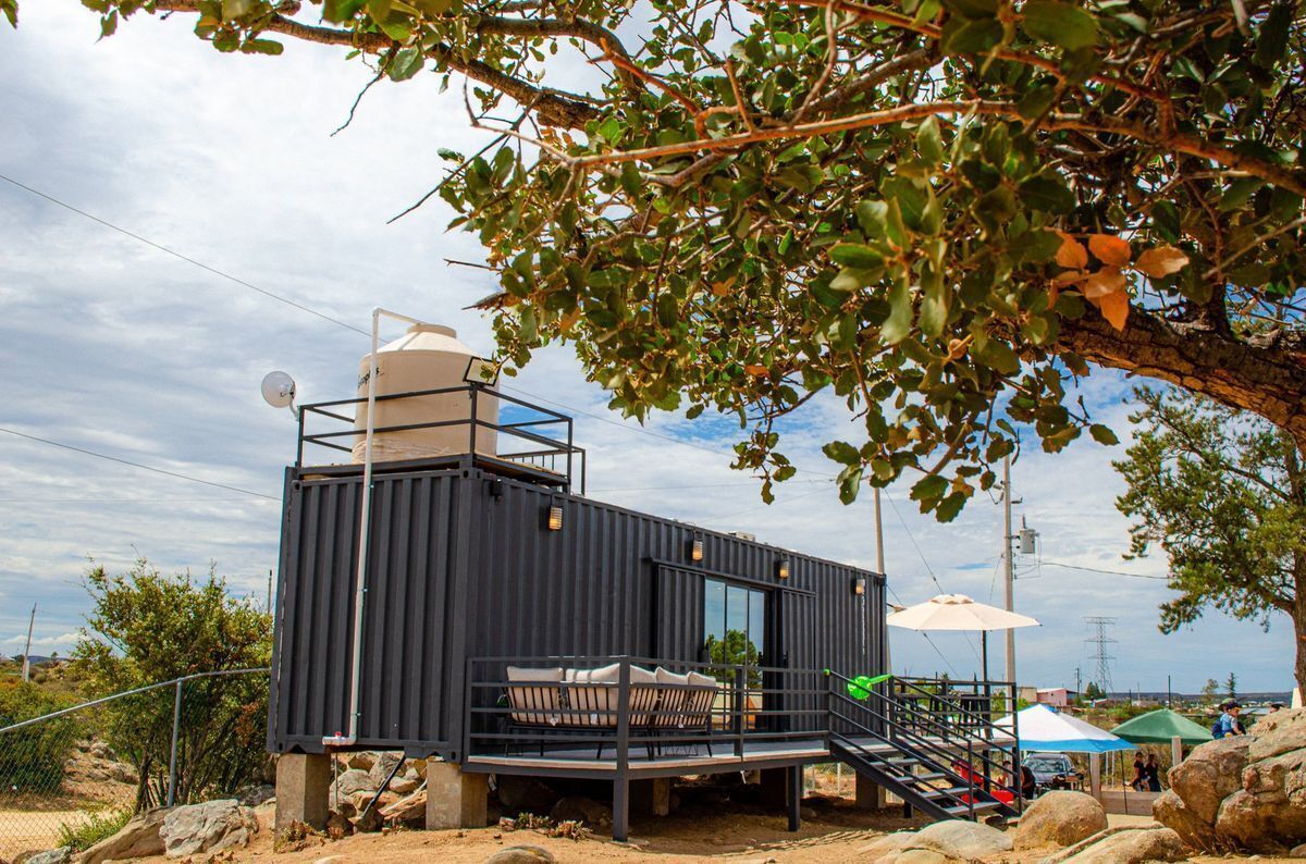 Cabaña contenedor amueblado en Rancho los Encinillos
