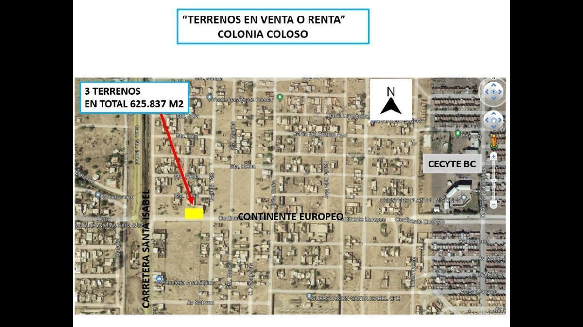 Venta de 3 terrenos en Colonia Coloso
