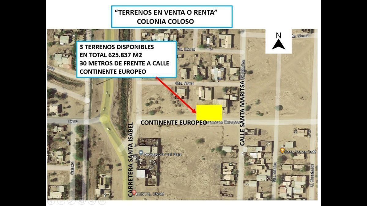 Terrenos en Renta ubicado sobre Col. Coloso. ¡Aprovecha esta oportunidad!