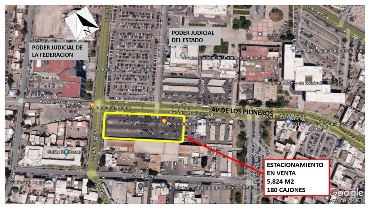 Estacionamiento/ Terreno en Venta de 5,824 m2 en Centro Cívico