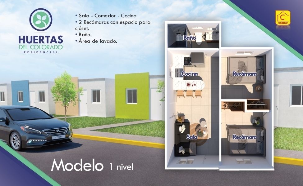 MODELO 1 NIVEL – Huertas del Colorado Residencial