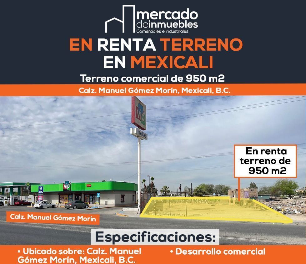 ‼En renta terreno en Mexicali‼