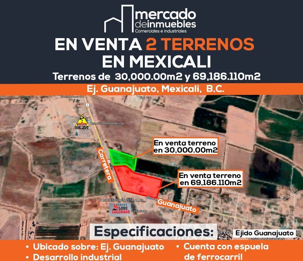 ‼En VENTA Terreno industrial en Mexicali‼